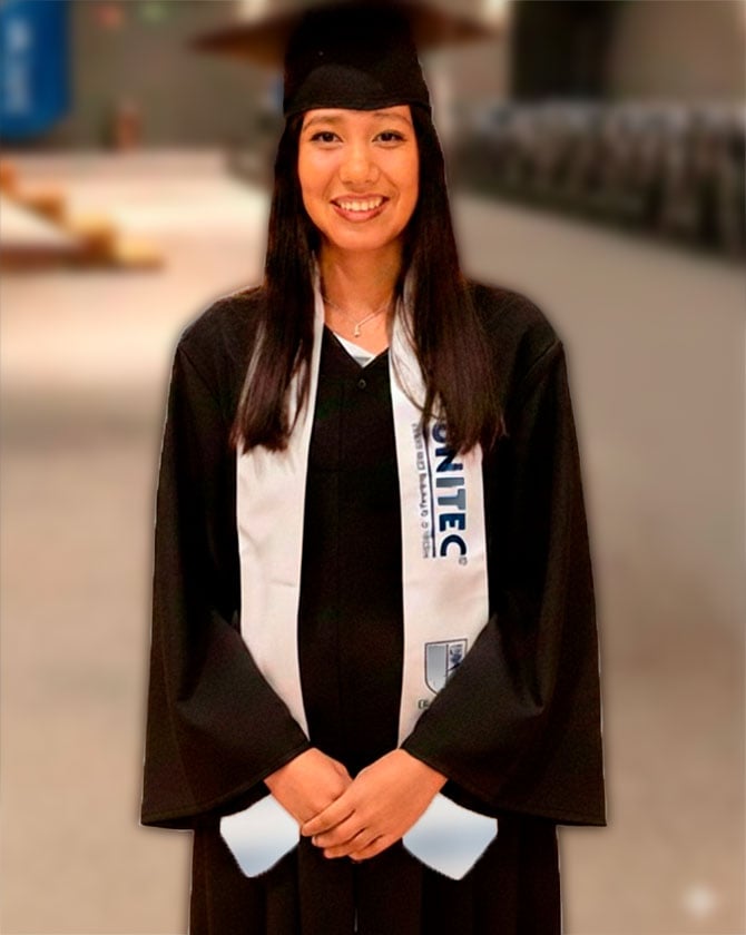 Me voy contenta por la calidad del nivel académico que me brindó UNITEC