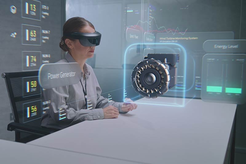 Egresada de ka Ing. en Inteligencia Artificiale en su oficina