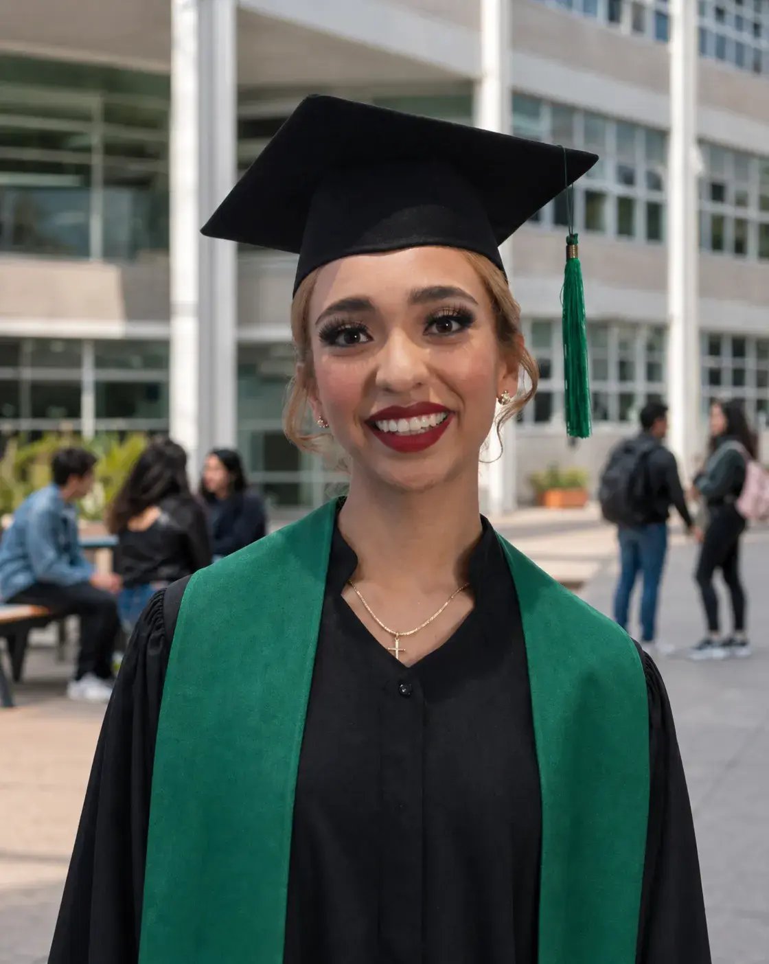 Guadalupe, egresada caso de éxito de la Licenciatura en Comercio Internacional de UNITEC