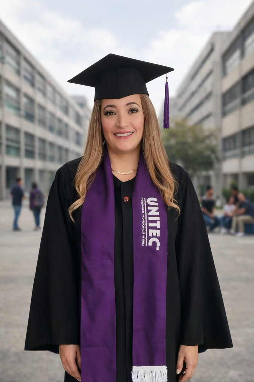 Noemí, egresada caso de éxito de la Licenciatura en Psicología de UNITEC
