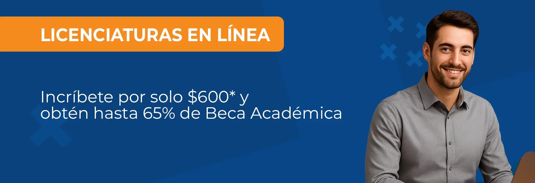 Alumno de modalidad en línea cursando su carrera en UNITEC 